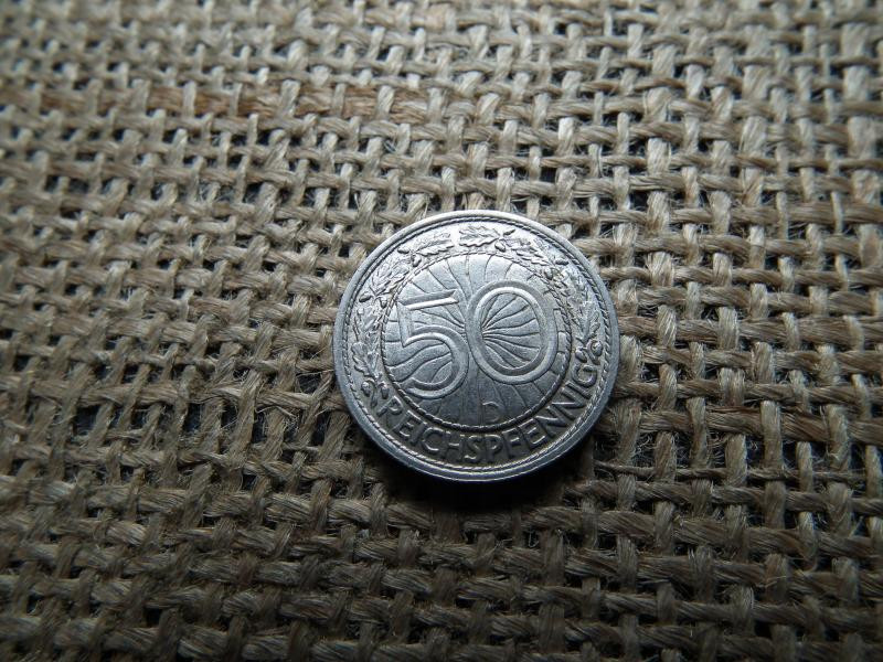 Birodalmi 50 pfennig, 1937 D, reichspfennig