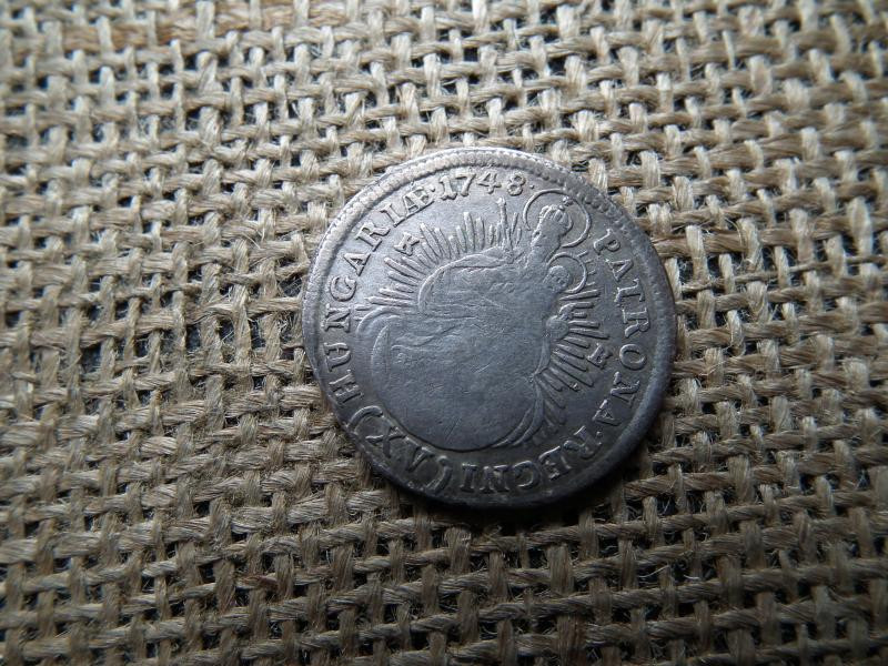 Mária Terézia 15 Kreuzer érme, 1748, Bécs