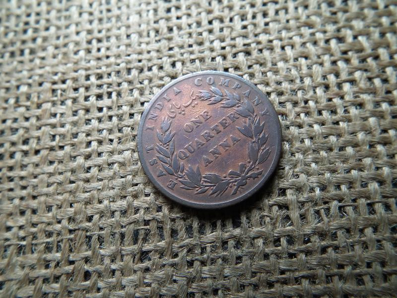 Brit India 1/4 Anna, 1835