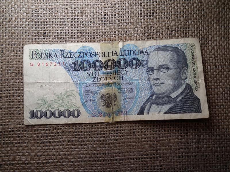 Lengyelország 100000 Zlotych, 1990