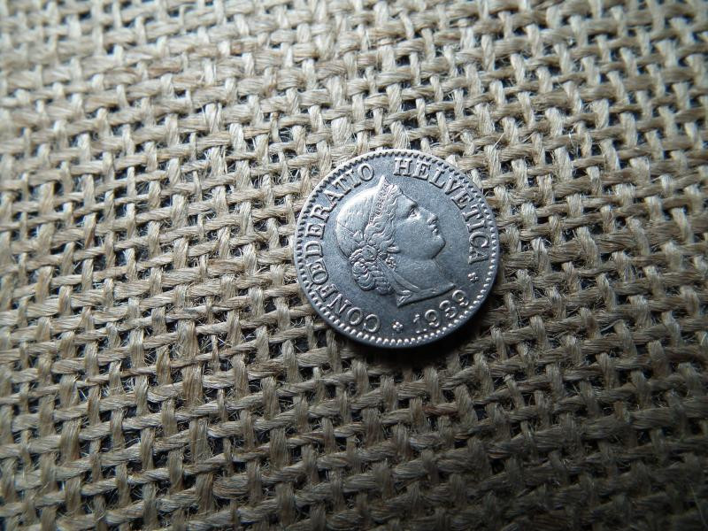 Svájc 10 rappen érme, 1939