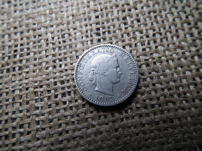 Svájc 20 rappen, 1893