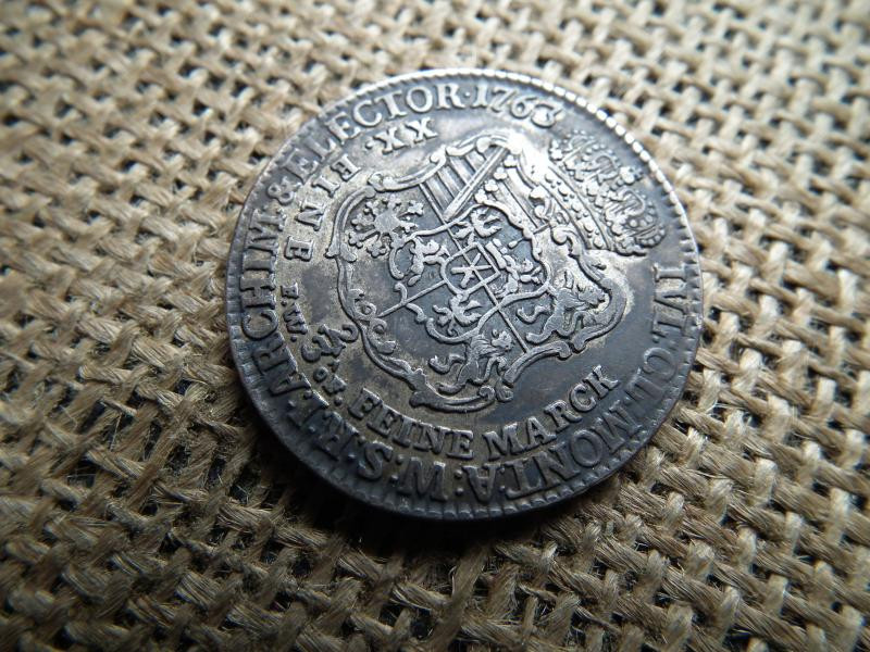 Lengyel Litván 2/3 tallér, 1763, ezüst, ritka