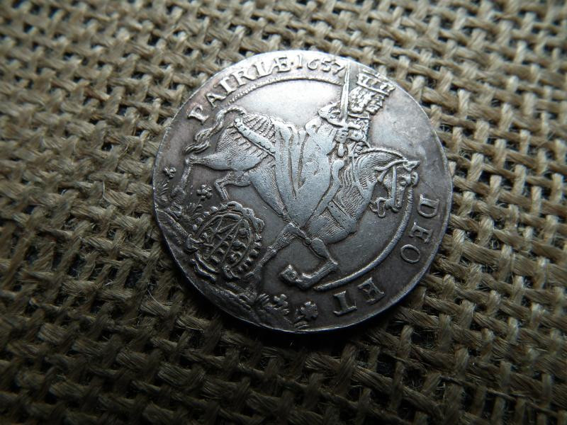 Szász 1/4 tallér, 1657, Johann Georg II., ezüst