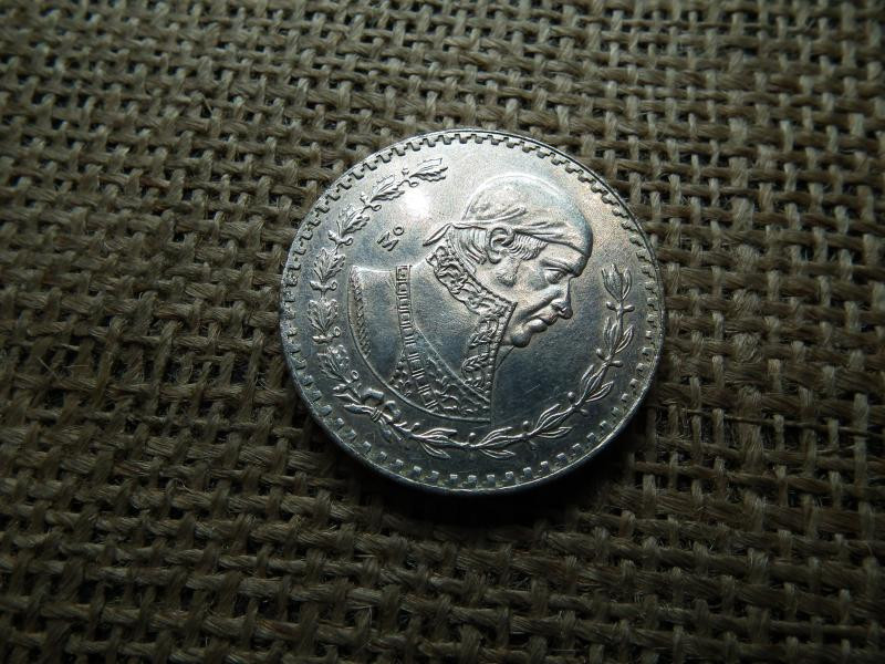 Mexikó, 1 peso, 1966, ezüst