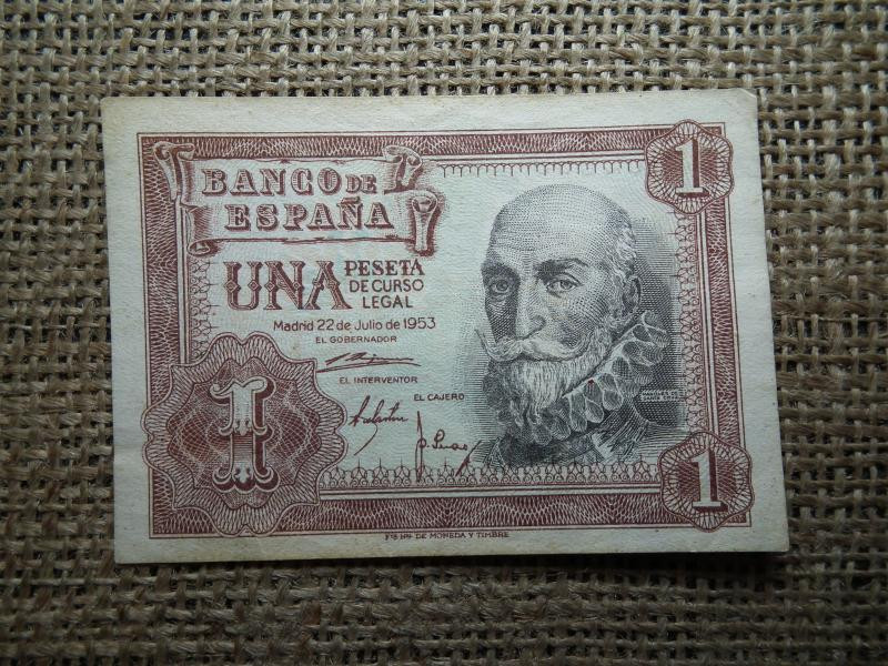 Spanyolország, 1 peseta, 1953