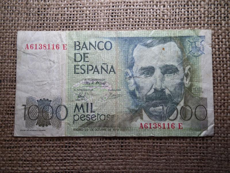 Spanyolország, 1000 peseta, 1979, pesetas