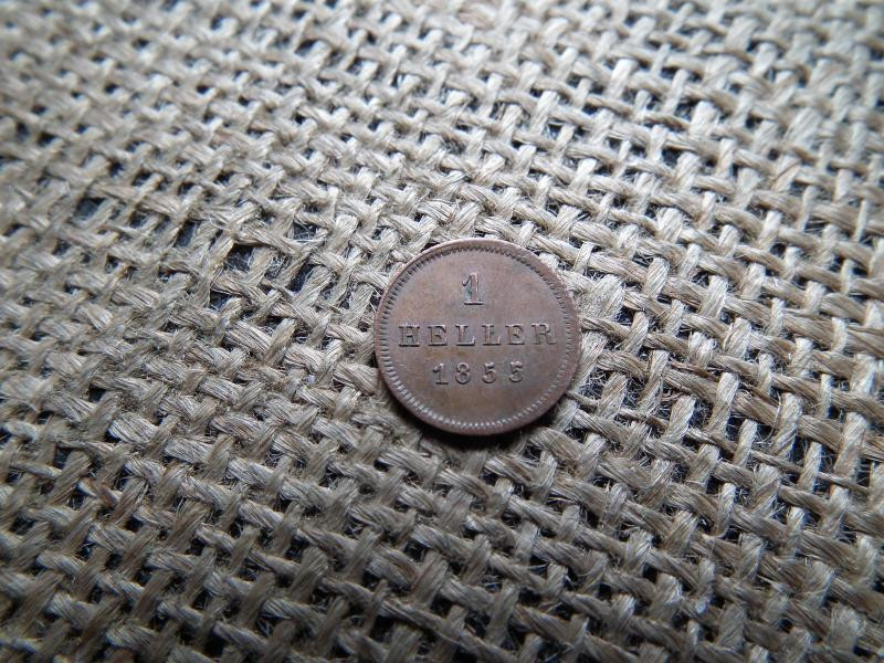 Bajor 1 Heller, 1855, Louis I / Maximilian II