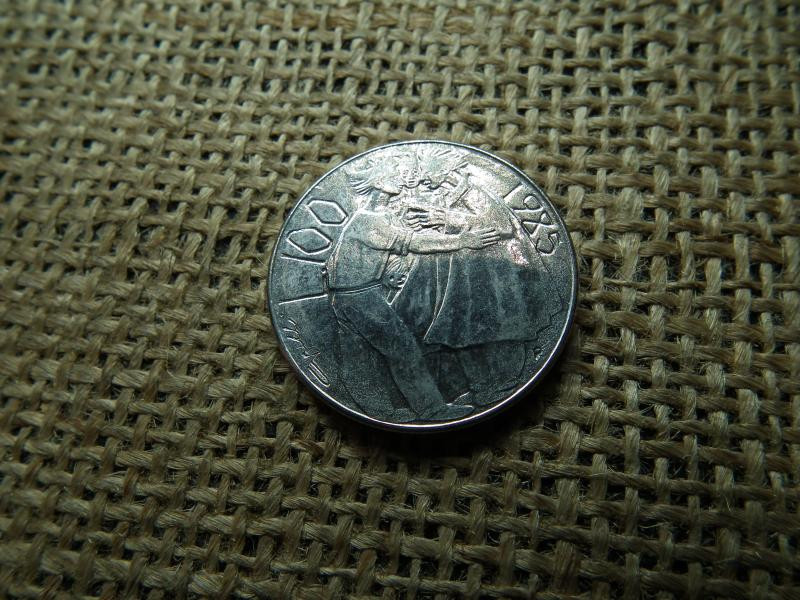San Marino 100 lire, 1985