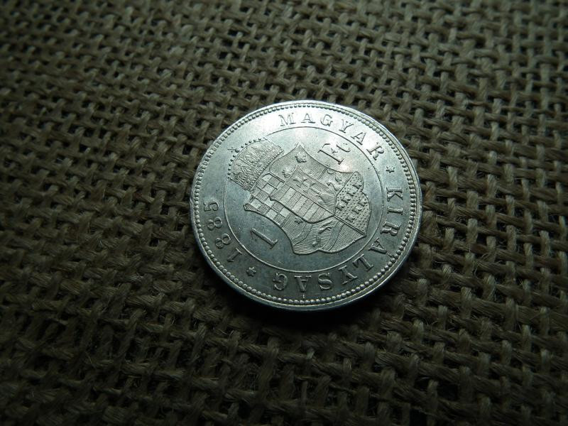 Ferenc József, 1 forint, 1885 KB, ezüst