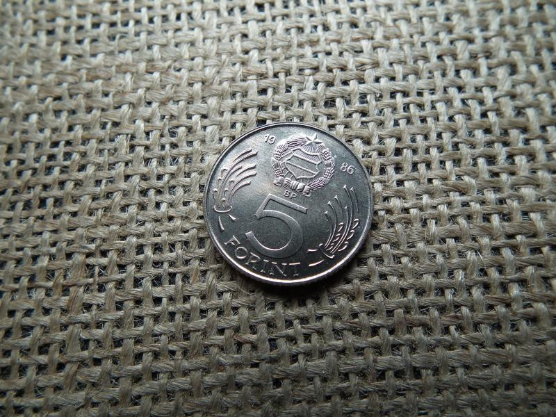 5 forintos érme, 1986