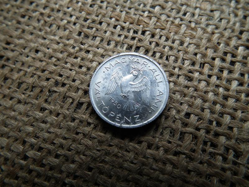 10 fillér 1950, MÁV, alu, ritka