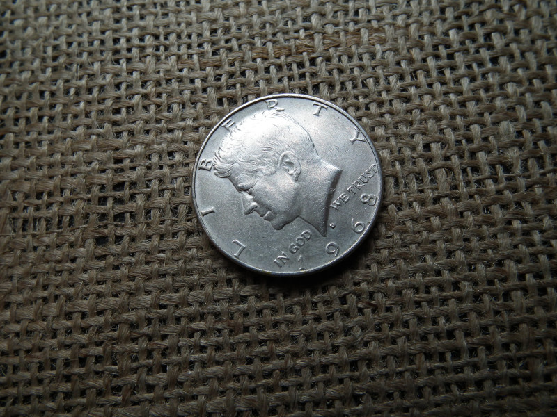 USA ezüst fél dollár 1968 D , 1/2 dollar 