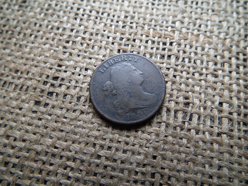 USA fél cent 1800 , Draped Bust - Half Cent , ritka 