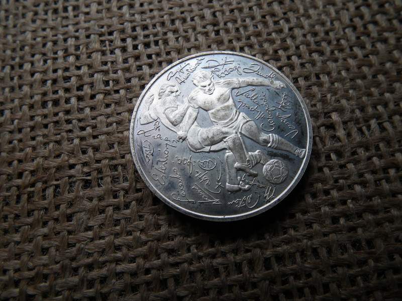 Mexikó VB 1986 ezüstérem Ag.925 16g , Tükörveret 