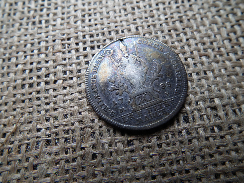 Ezüst 20 krajcár 1785 ,  Würzburgi püspökség ( német államok ) Kreuzers - Francis Louis of Erthal