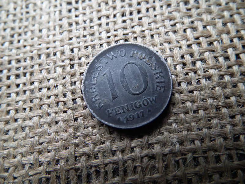 Lengyelország 10 pfenigov 1917 , 10 Fenigów 