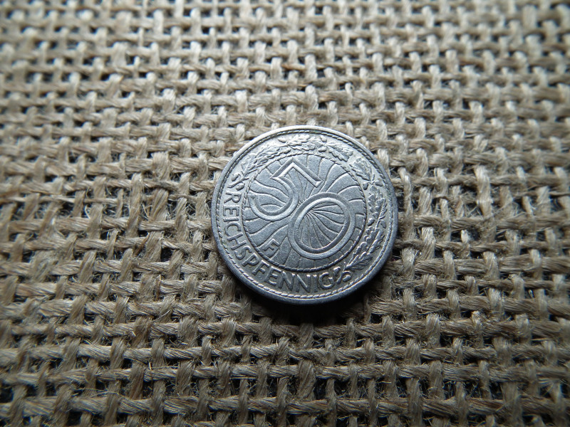 Birodalmi 50 pfennig 1935 F