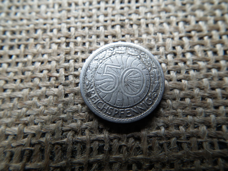 Birodalmi 50 pfennig 1928 J