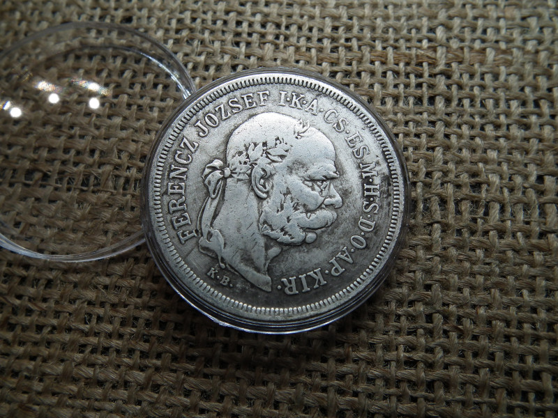 Hamis 5 korona 1900 , KB , Nem ezüst ! 
