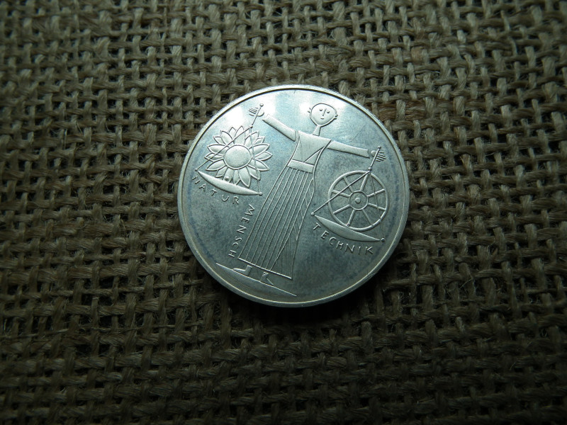 Németország , ezüst 10 márka 2000 A , Deutsche Mark Expo 2000