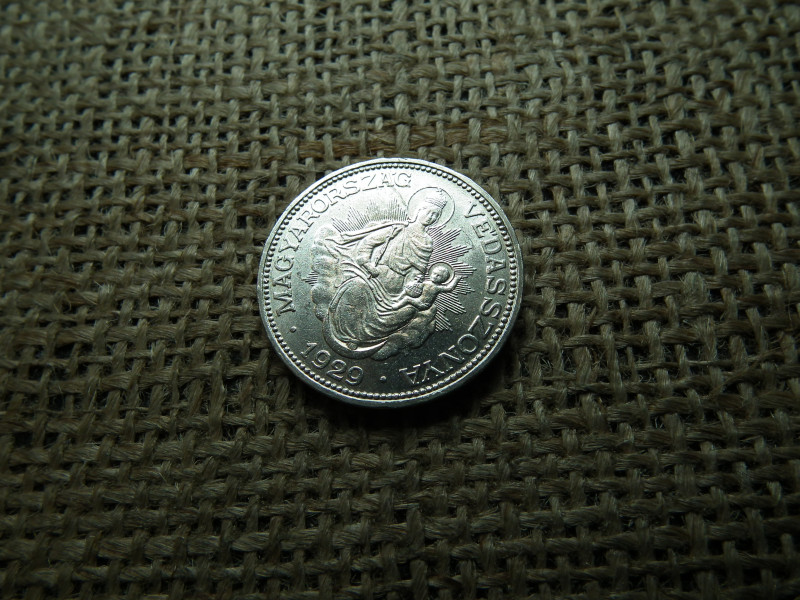 Ezüst 2 pengő 1929 , extra állapot 