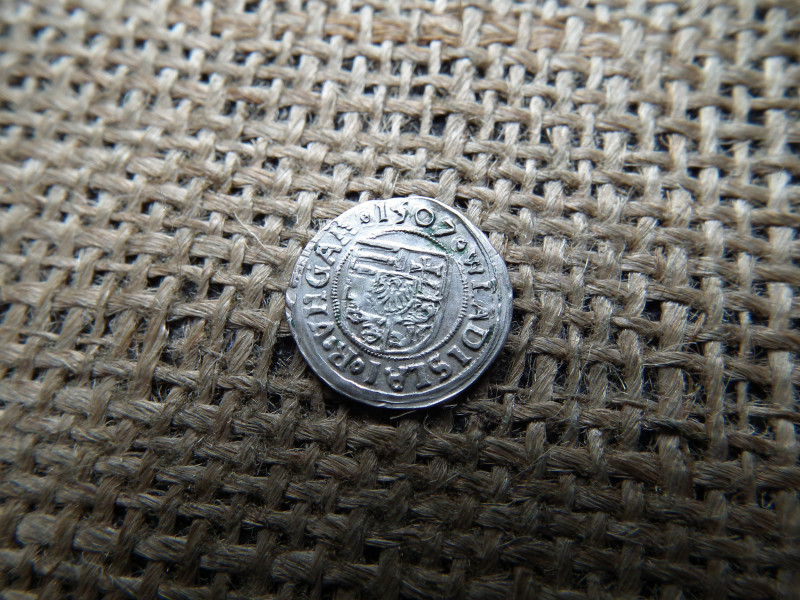 II. Ulászló  ezüst dénár 1507 KH , denár