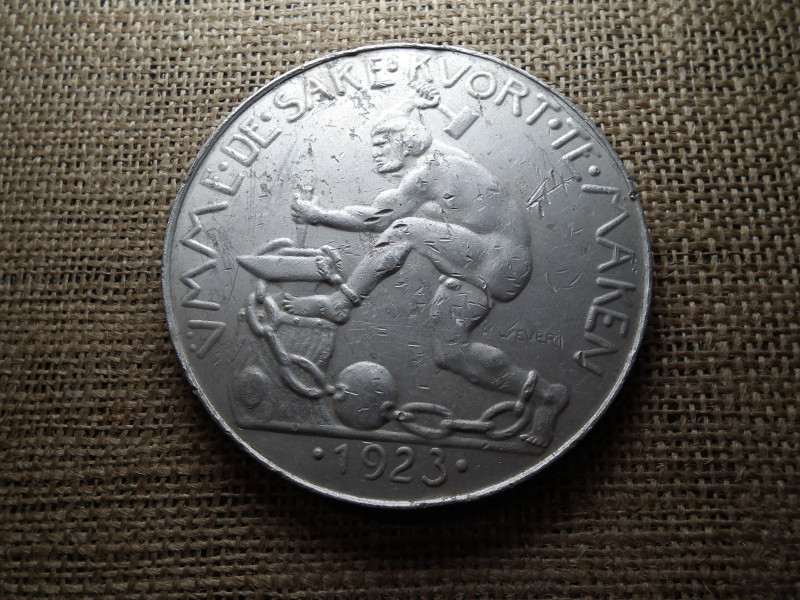 0,20 Goldmark 1923 – Werdohl Colsmann and Co , Vesztfália porosz tartomány ( német notgeld ) , Deutschland Werdohl 0,20 Goldmark 1923