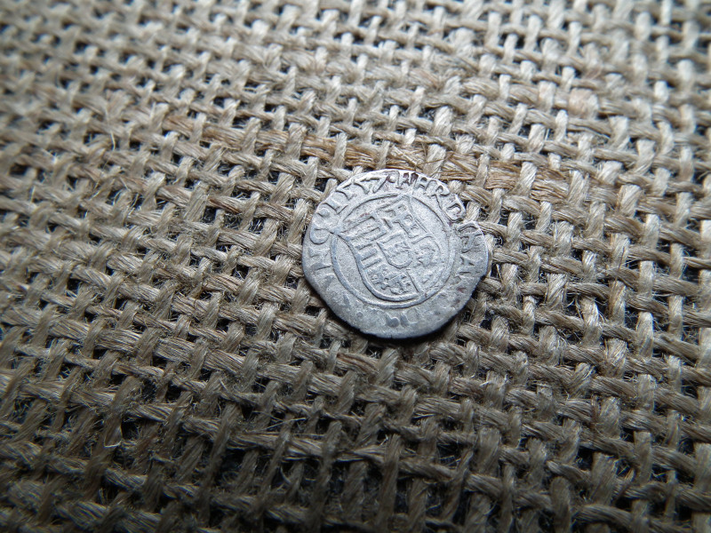 I. Ferdinánd ezüst dénár 1557 KB , Körmöcbánya , denár