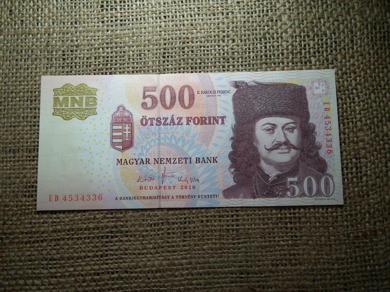 500 forint 2010 ED  UNC