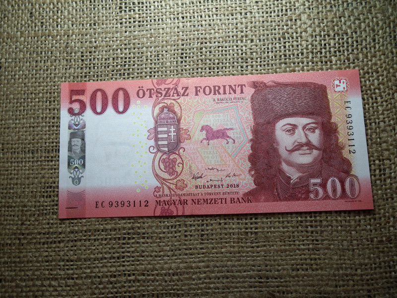 500 forint 2018 EC  UNC