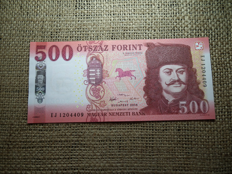 500 forint 2018 EJ  UNC