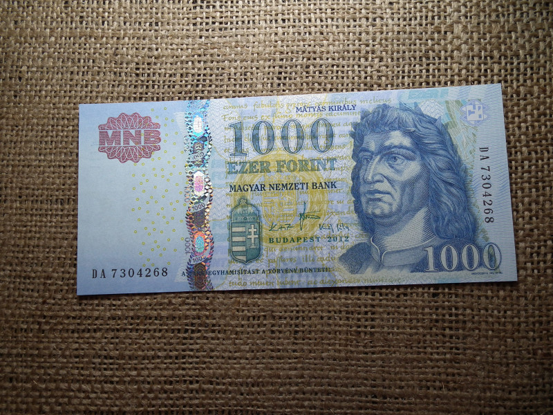 1000 Forint Bankjegy 2012 DA UNC