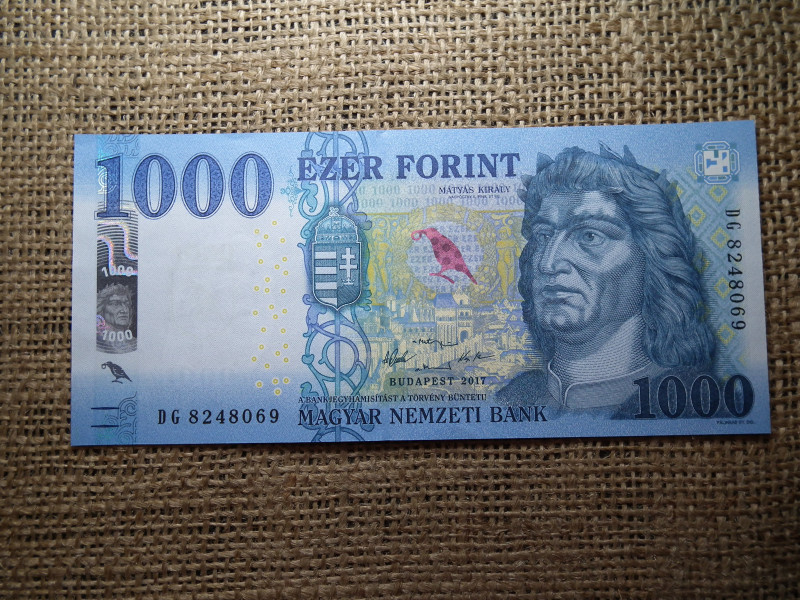 1000 Forint Bankjegy 2017 DG UNC 