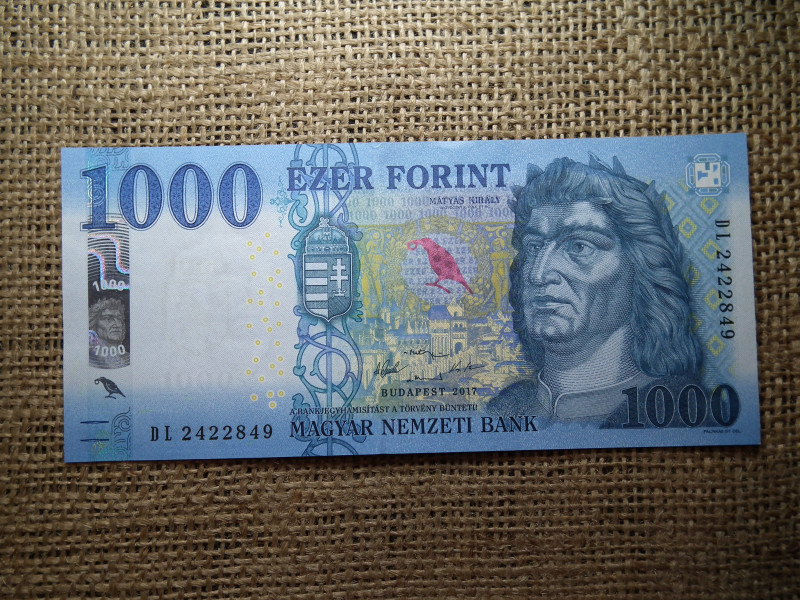 1000 Forint Bankjegy 2017 DL UNC