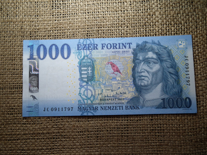 1000 Forint Bankjegy 2021 JC UNC