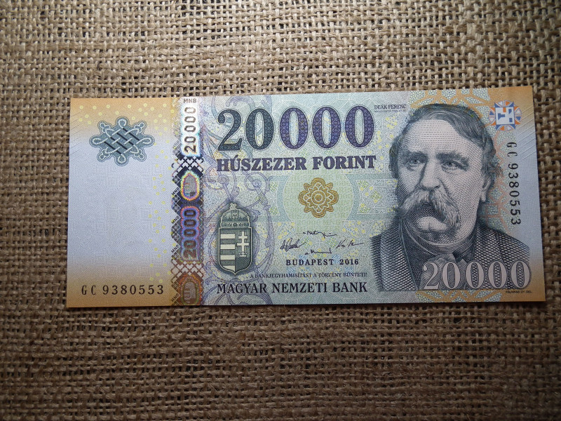 20000 forint 2016 GC UNC 