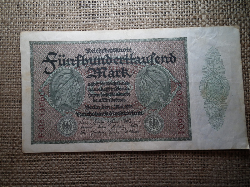 Németország 500000 márka 1923 , mark 