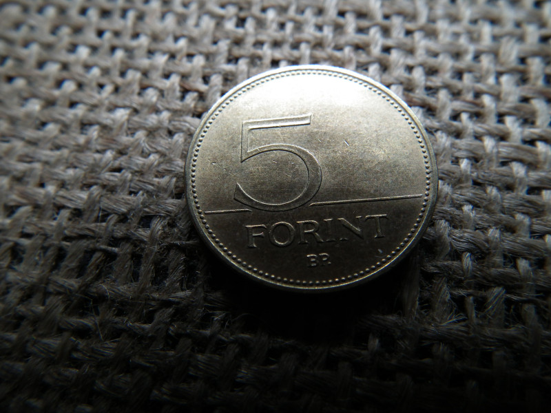 5 forint 1993 , ritka , hosszú vonalas , extra 