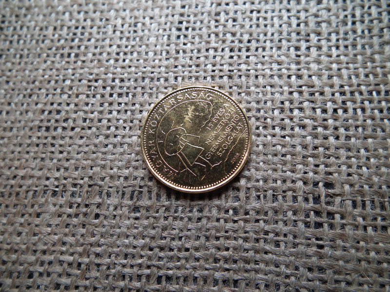 50 forint 2005 aranyozott , Gyermekmentő szolgálat 