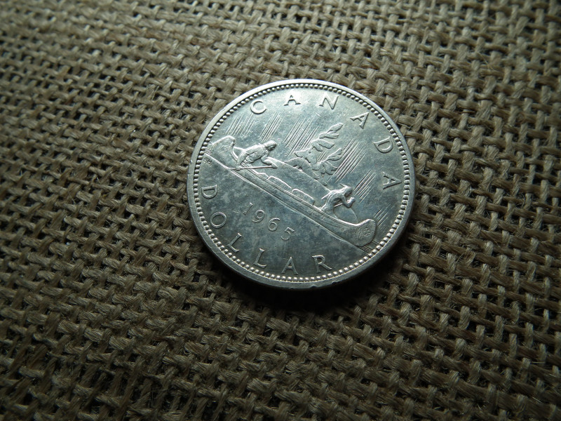 Kanada , ezüst 1 dollár 1965 , dollar 