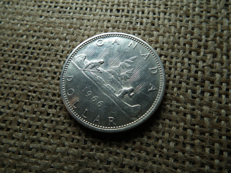 Kanada , ezüst 1 dollár 1966 , dollar 