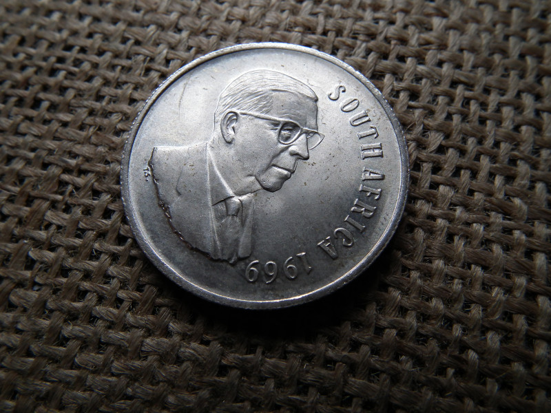 Dél Afrika ezüst 1 rand 1969 