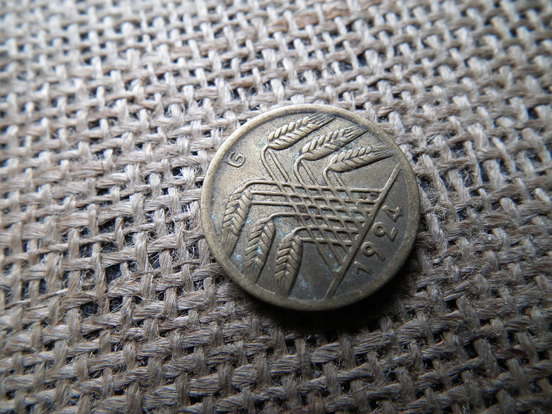 Németország 50 rentenpfennig 1924 G , pfennig , Weimar 