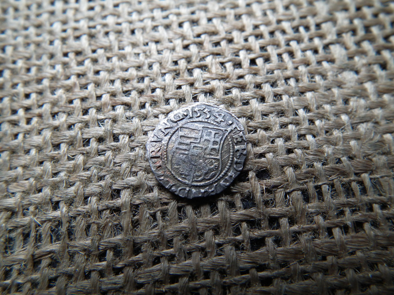 I. FERDINÁND 1554 EZÜST DÉNÁR - K - B , denár 