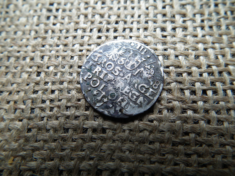 III. Zsigmond ezüst III garas 1618 , 3 Groszy , Tisztítandó , ritka évszám 