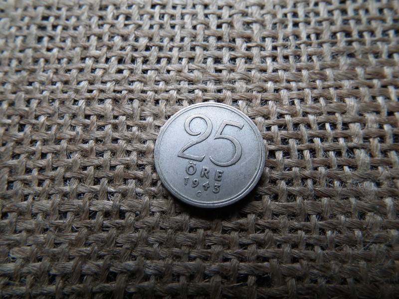 Ezüst 25 öre 1943 , Svédország 