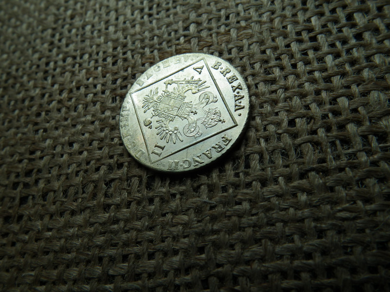 I.Ferenc  ezüst 7 krajcár 1802 B ( Körmöcbánya ) , extra , így nagyon ritka 