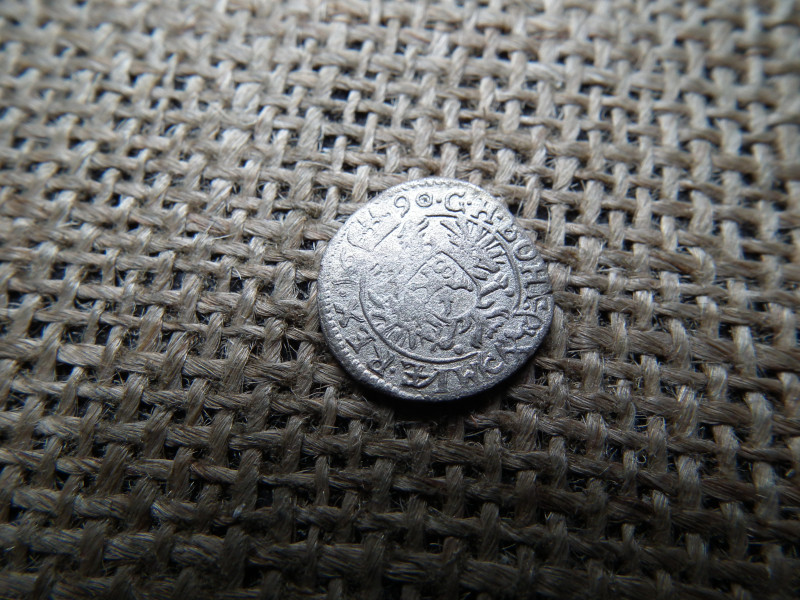 I. Lipót , ezüst 1 krajcár 1690 CK !  ritkább  ,  kreuzer  , Kuttenberg
