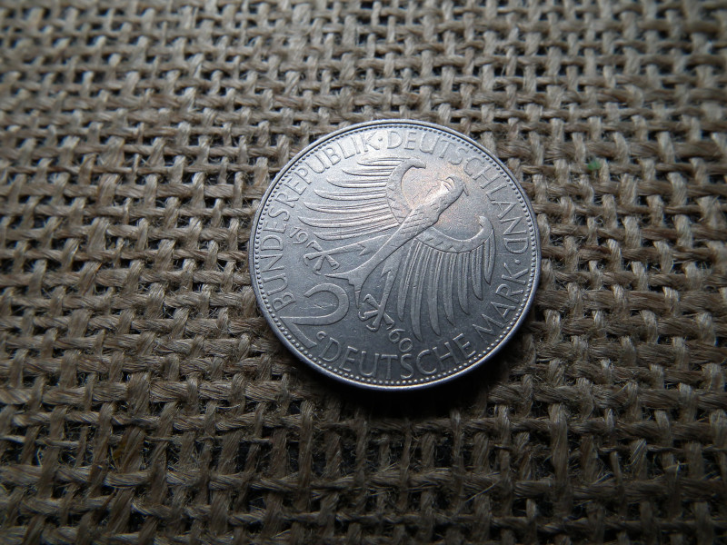 Németország  2 márka 1960 G , mark  , Max Planck